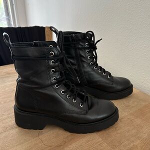 Steve Madden Tornado leather Combat/ Biker Boots